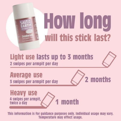 Salt Of The Earth Natural Deodorant Stick - Lavender & Vanilla 84g 4