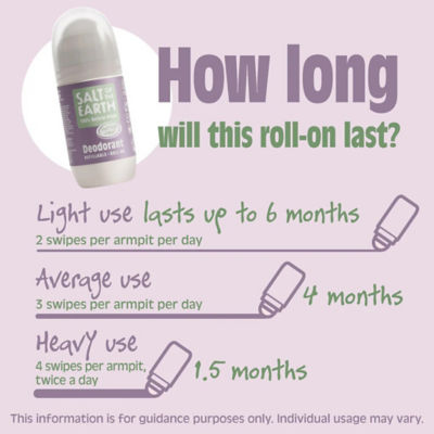Salt Of The Earth Natural Refillable Roll-On Deodorant - Clary Sage & Mint 75ml 4