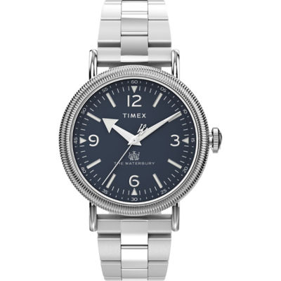 Timex Waterbury Standard 40mm Silv Blue Sst Brclt TW2W20500