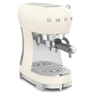 SMEG ECF02CRUK Espresso Coffee Machine with Steam Wand - Cream 3