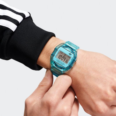adidas Originals Digital Two Crystal 36mm - Blue Resin/Trans./Blue Resin (AOST24065) 3