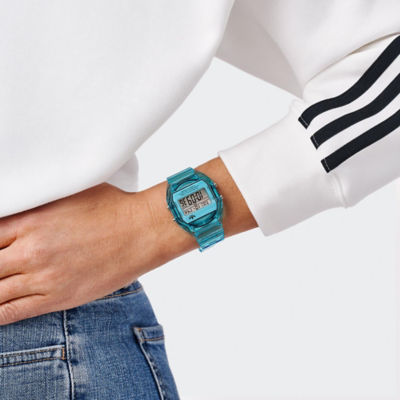adidas Originals Digital Two Crystal 36mm - Blue Resin/Trans./Blue Resin (AOST24065) 4