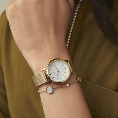 Timex Womens Transcend Box Set 31mm - Gold/Wht/Gold Brclt (TWG063900) 5