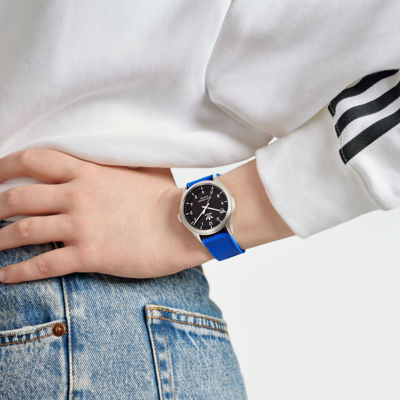 adidas Originals Project One Sst 39mm - Silv/Blk/Blue Bio-Resin (AOST23545) 3