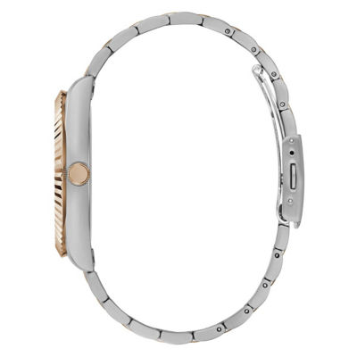GUESS Men's 42mm Rose Gold-Tone Case & Silver-Tone Stainless Steel Watch (GW0265G12) 4