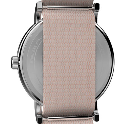 Timex Peanuts X Weekender Floral 38mm - Silv/Wht Floral/Pink Fabric (TW2W33200) 3