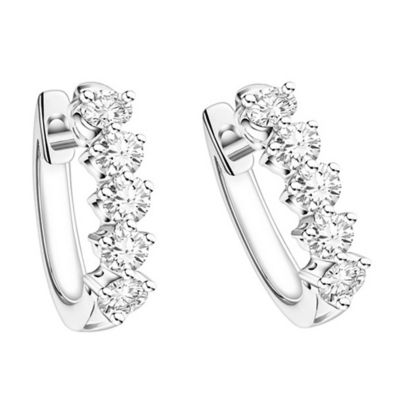Goldheart Classic Diamond Lined Earrings 1