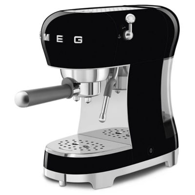 SMEG ECF02BLUK Espresso Coffee Machine with Steam Wand - Black 3