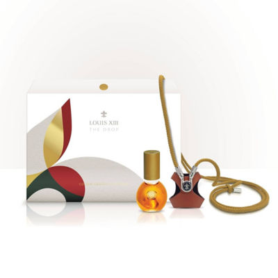 LOUIS XIII THE DROP WITH BOTTLE LEATHER CASE (GOLD) 10ML 40 %