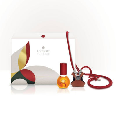 LOUIS XIII THE DROP WITH BOTTLE LEATHER CASE (RED) 10ML 40%