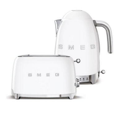 SMEG KLF04WHUK & TSF01WHUK White Variable Temperature Breakfast Set 1