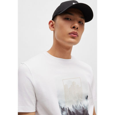 BOSS Embroidered-logo cap in cotton twill 5