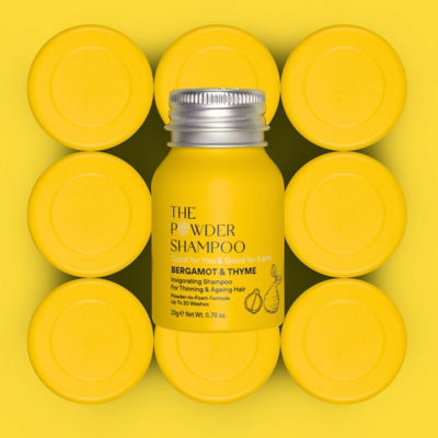 The Powder Shampoo Invigorating Shampoo For Thinning & Ageing Hair Bergamot, Biotin, Ginger & Ginseng 50g / 1.76oz 13
