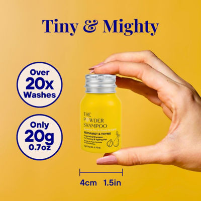 The Powder Shampoo Invigorating Shampoo For Thinning & Ageing Hair Bergamot, Biotin, Ginger & Ginseng 50g / 1.76oz 14