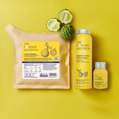 The Powder Shampoo Invigorating Shampoo For Thinning & Ageing Hair Bergamot, Biotin, Ginger & Ginseng 50g / 1.76oz 15