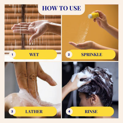 The Powder Shampoo Invigorating Shampoo For Thinning & Ageing Hair Bergamot, Biotin, Ginger & Ginseng 50g / 1.76oz 8