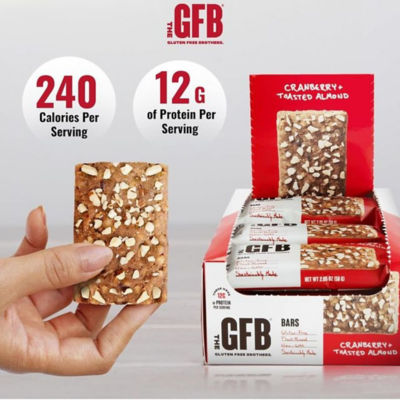 The GFB Gluten Free Protein Bar Cranberry Toasted Almond (12 x 58g) 3
