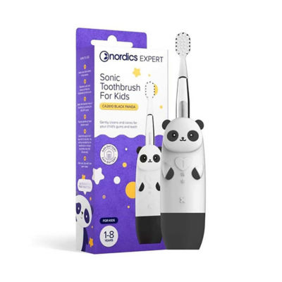 Nordics Kids Sonic Electric Toothbrush Black Panda 1