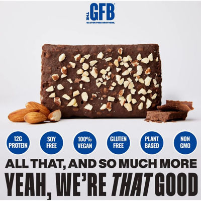 The GFB Gluten Free Protein Bar Dark Chocolate Almond (12 x 58g) 4