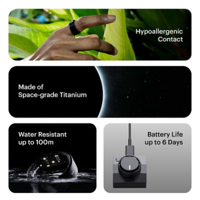 Ultrahuman RING AIR Smart ring - Matte Grey 5