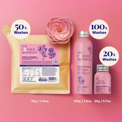 The Powder Shampoo Hydrating Shampoo For Dry & Fragile Hair Camellia & Geranium 50g/1.76oz 6