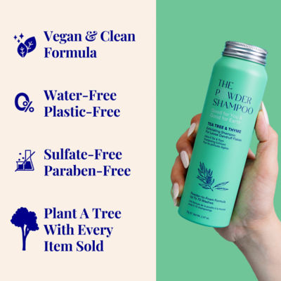 The Powder Shampoo Exfoliating Shampoo For Loose Dandruff Flakes Tea Tree & Salicylic Acid 70g / 2.47oz 10