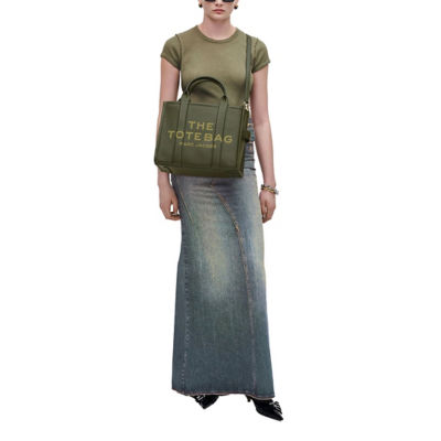 MARC JACOBS The Leather Medium Tote Bag Forest H004L01PF21 6