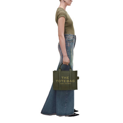 MARC JACOBS The Leather Medium Tote Bag Forest H004L01PF21 7