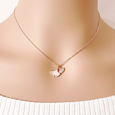 Chomel Gingko Leaf Mother of Pearl Necklace 3