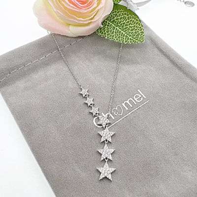 Chomel Rhodium 7 Stars Cubic Zirconia Necklace 4