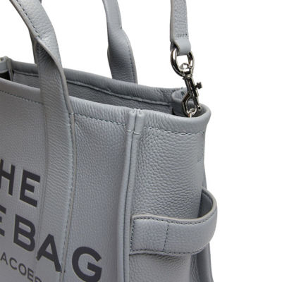 MARC JACOBS The Leather Medium Tote Bag Wolf Grey H004L01PF21 5