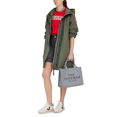MARC JACOBS The Leather Medium Tote Bag Wolf Grey H004L01PF21 7