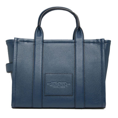 MARC JACOBS The Leather Medium Tote Bag Blue Sea H004L01PF21 3