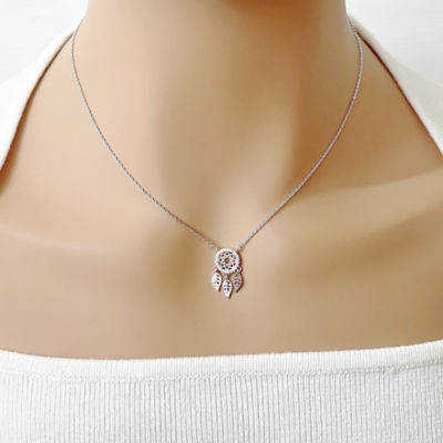 Chomel Dream Catcher Cubic Zirconia Necklace 3
