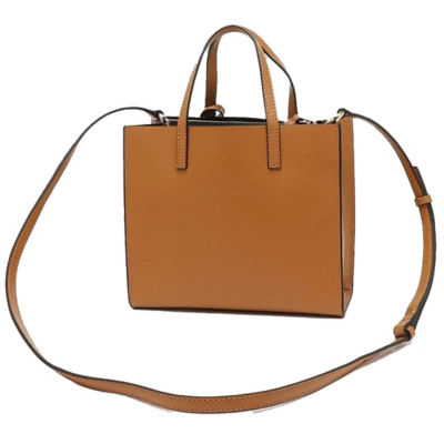 MARC JACOBS Mini Grind Coated Leather Tote Smoked Almond M0015685 4