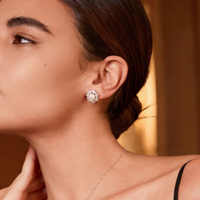 Pearly Lustre Top Grade Freshwater Pearl Stud Earring WE00796 | CELESTE 4