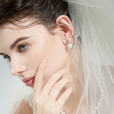Pearly Lustre Top Grade Edison Pearl Earrings WE00652 | Bee-lieve 4