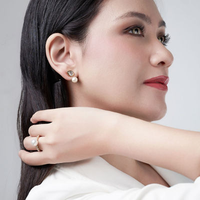 Pearly Lustre Top Grade Freshwater Pearl Earring WE00706 | EVERLEAF 5
