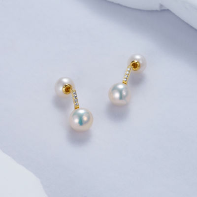 Pearly Lustre Elegant Freshwater Pearl Earrings WE00687 2