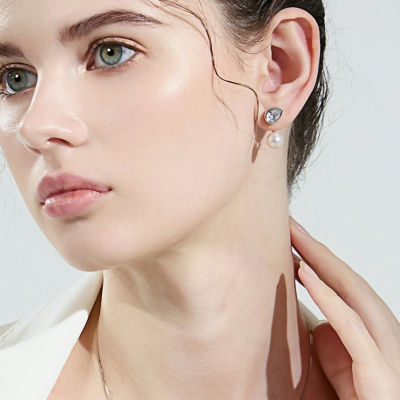 Pearly Lustre Top Grade Freshwater Pearl Earring WE00694 | EVERLEAF 6
