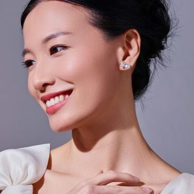 Pearly Lustre Top Grade Freshwater Pearl Earrings WE00691 | GARDENS 5