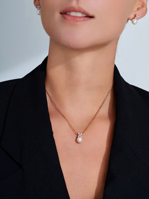 Pearly Lustre Top Grade Freshwater Pearl Necklace WN00559| EVERLEAF 4