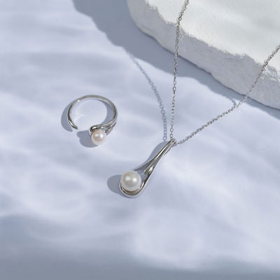 Pearly Lustre Top Grade Freshwater Pearl Necklace WN00516 | FLUID 3