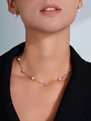 Pearly Lustre Top Grade Freshwater Pearl Necklace WN00565 | EVERLEAF 4