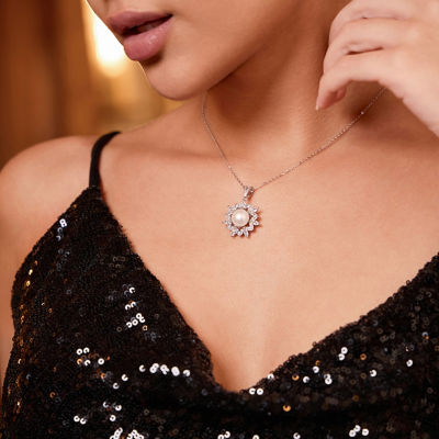 Pearly Lustre Top Grade Freshwater Pearl Necklace WN00666 | CELESTE 5