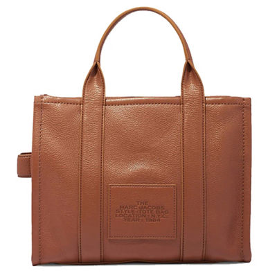 MARC JACOBS Leather The Tote Small Traveler Tote Bag Argan Oil H009L01SP21 3