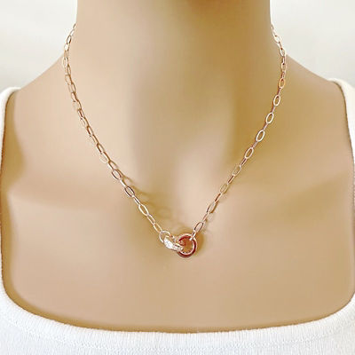 Chomel Interlocking Cubic Zirconia Necklace 3