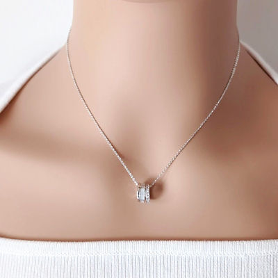 Chomel Circle Mother of Pearl & Cubic Zirconia Necklace 3
