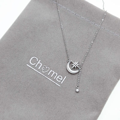 Chomel Moon & Star Mother of Pearl Necklace 4