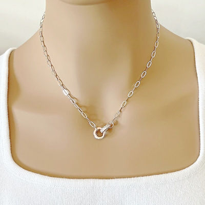 Chomel Interlocking Cubic Zirconia Necklace 3